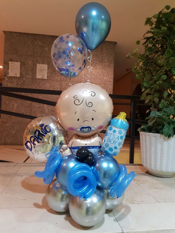 Gaviota Fanático División Decoración de baby Shower con globos | Bouquet de globos para bebé